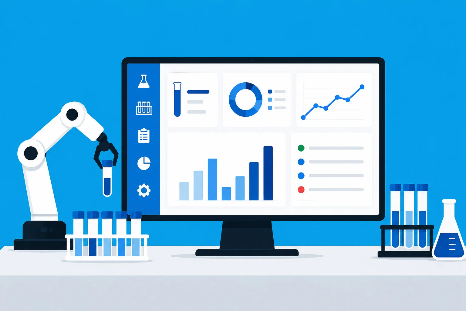 Software for laboratories from Motion Design, with 25 years experience.